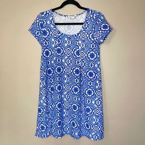 Pink Rose T-Shirt Dress